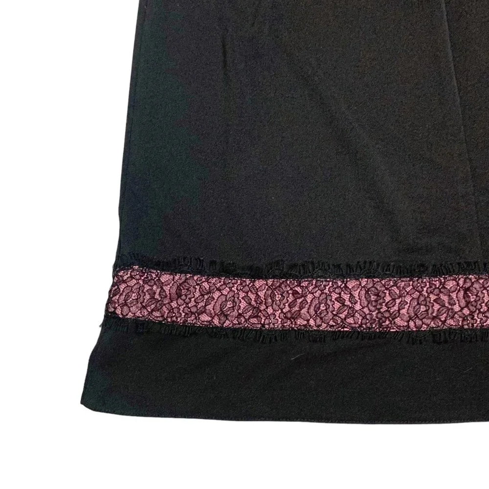DE LARU by Sheila Yen‎ Little Black A-Line Midi Dress